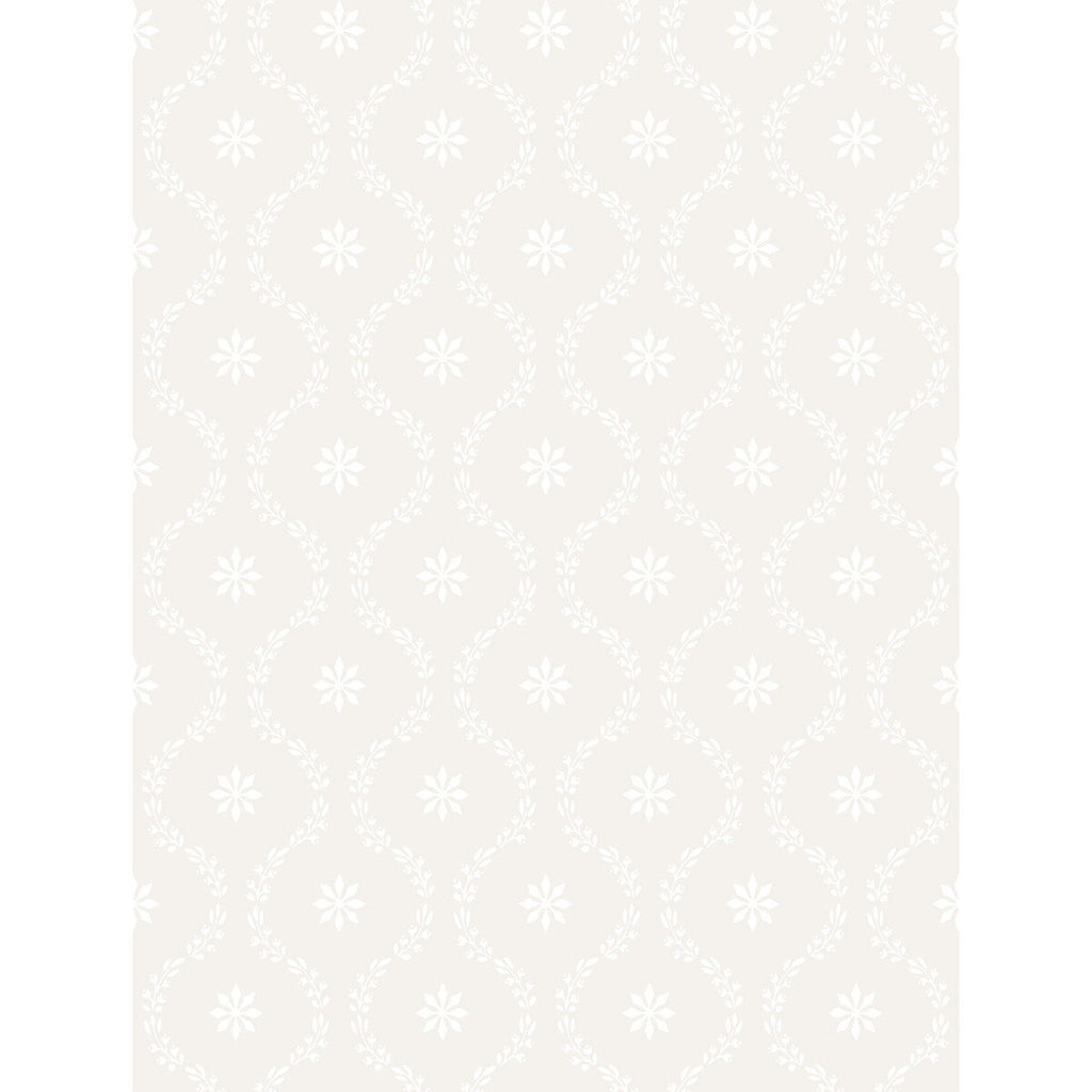 Clandon - Snow Beige By Cole & Son |  | Lattice/Scrollwork Wallcovering Print