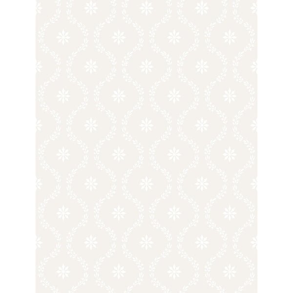 Clandon - Snow Beige By Cole & Son |  | Lattice/Scrollwork Wallcovering Print