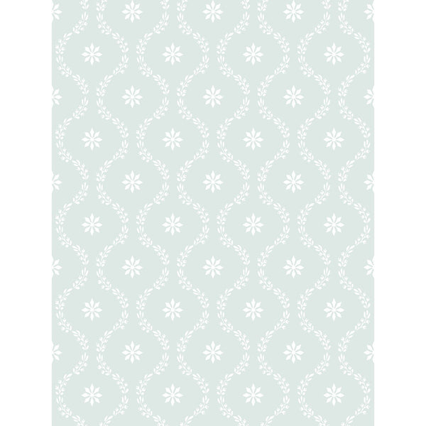 Clandon - Seafoam Light Green By Cole & Son |  | Lattice/Scrollwork Wallcovering Print
