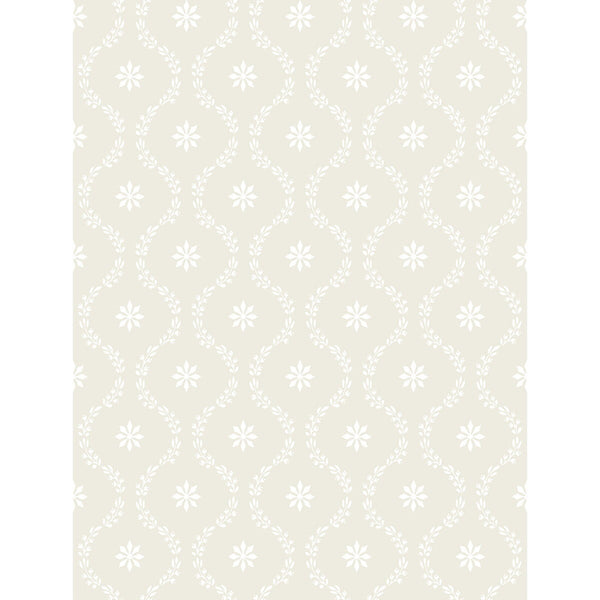 Clandon - Eggshell Light Yellow By Cole & Son |  | Lattice/Scrollwork Wallcovering Print