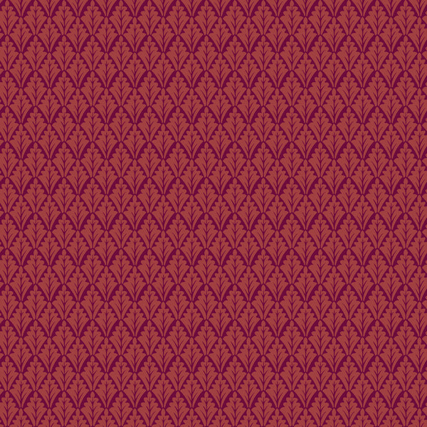Lee Priory - Rouge Burgundy/Red By Cole & Son |  |Botanical & Floral Small Scale Wallcovering Print