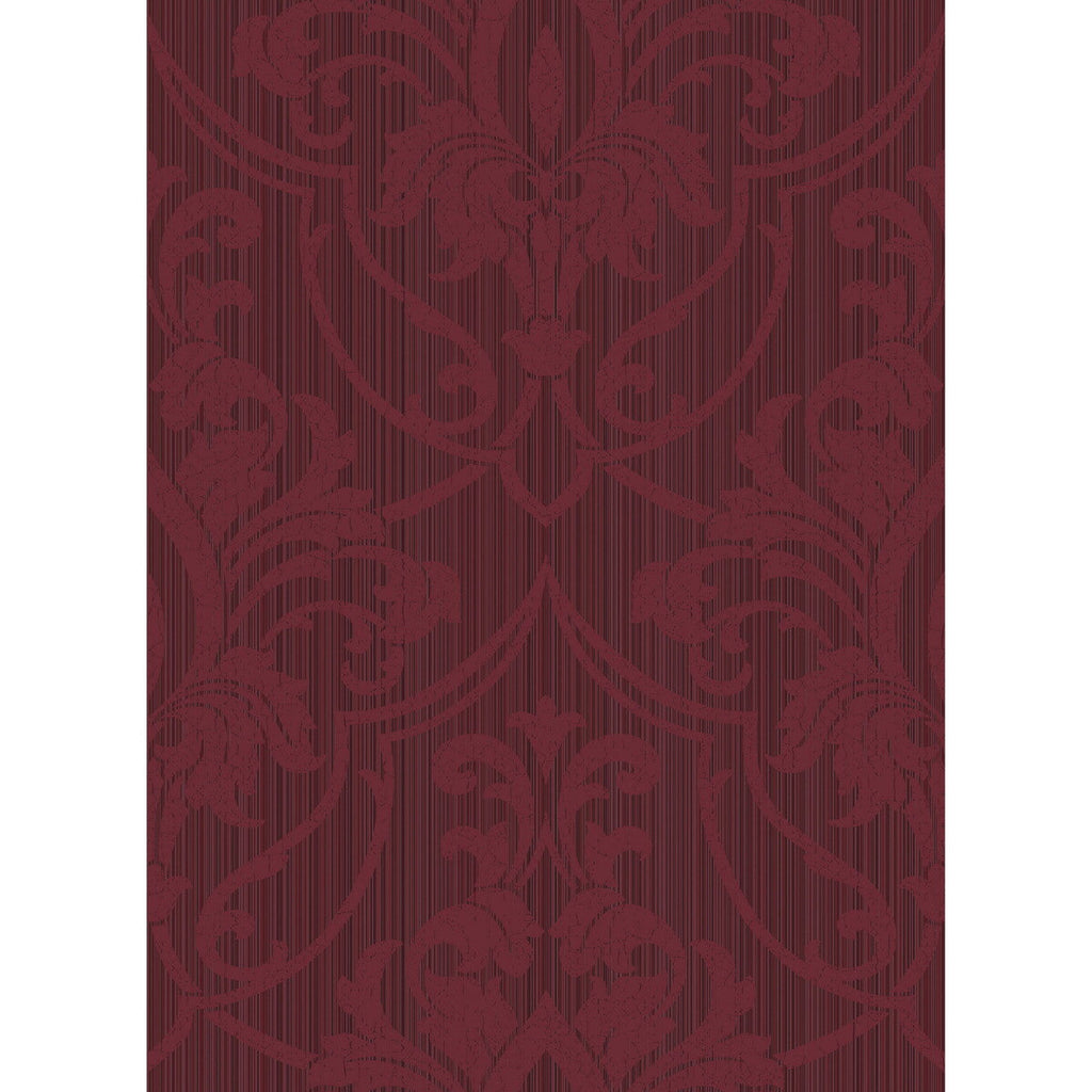St Petersburg Dsk - Rouge Burgundy/Red By Cole & Son |  | Damask Wallcovering Print