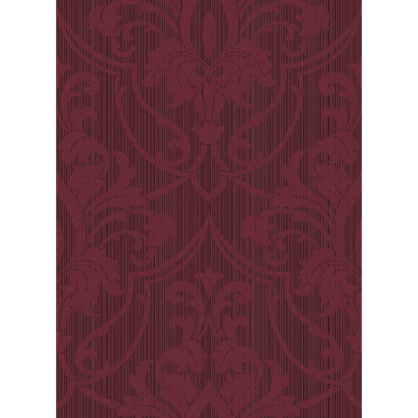 St Petersburg Dsk - Rouge Burgundy/Red By Cole & Son |  | Damask Wallcovering Print