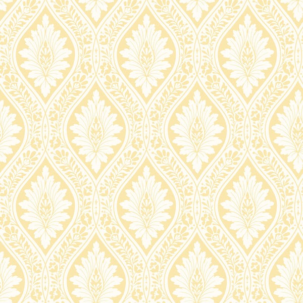 Florence - Lemon Yellow By Cole & Son |  | Damask Wallcovering Print