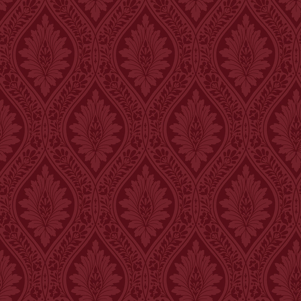 Florence - Rouge Burgundy/Red By Cole & Son |  | Damask Wallcovering Print