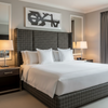 West End - Graphite Upholstered Headboard | Architectural Fabrics