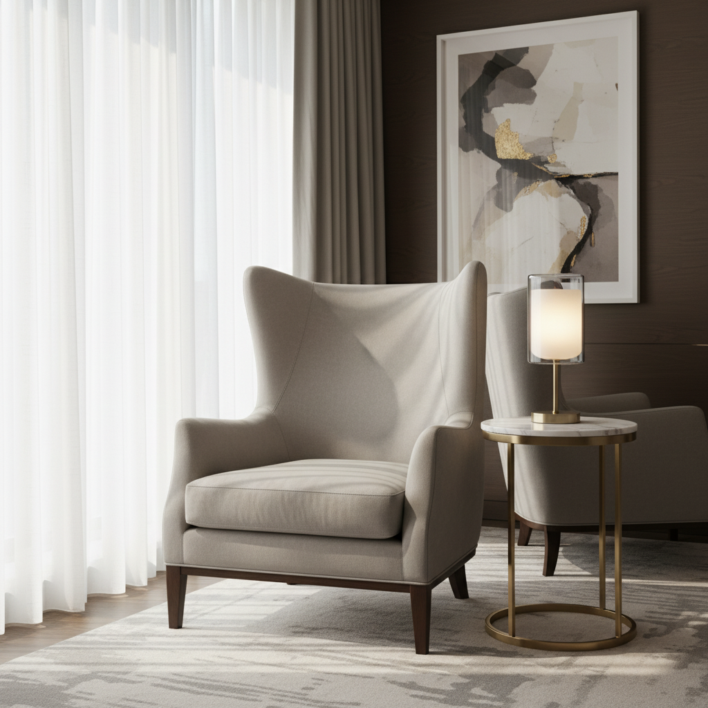 Peter Island - Moonstone Upholstered Chair | Architectural Fabrics