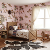 The Original Yeeha 1950's Cowboy - Pink Mid-Century Modern | Architectural Wallcoverings - Boys Bedroom Room Setting