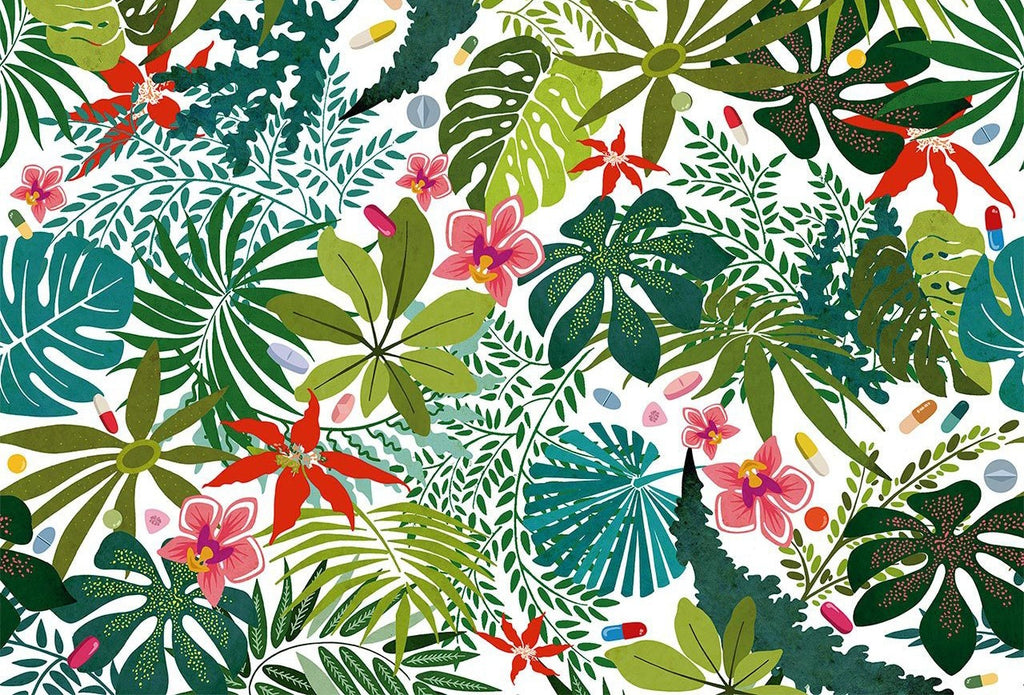 Pastel Paraisos - Palm Leaves