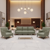 Smooth Pebble Grain Dusty Sage Upholstered Sofa | Architectural Fabrics
