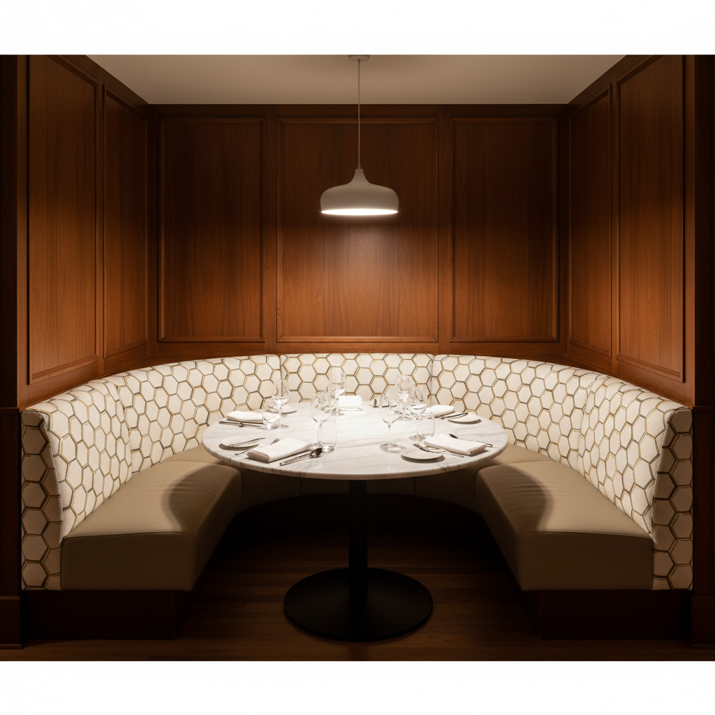 Pelican Cay - Fresco Upholstered Banquette | Architectural Fabrics