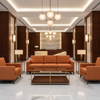 Analog - Terracotta Etched Polyurethane Upholstered Sofa | Architectural Fabrics