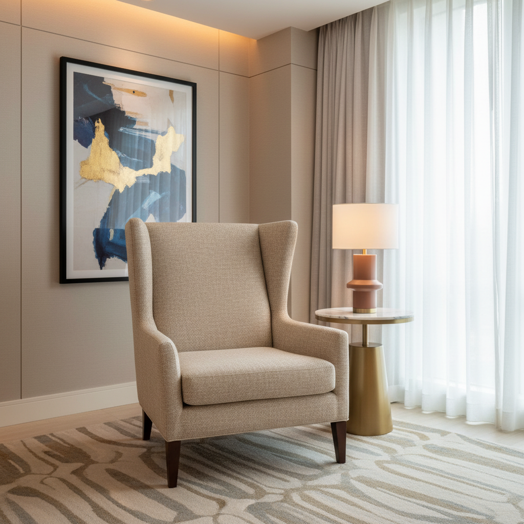 Rattan Bay - Feather Upholstered Chair | Architectural Fabrics