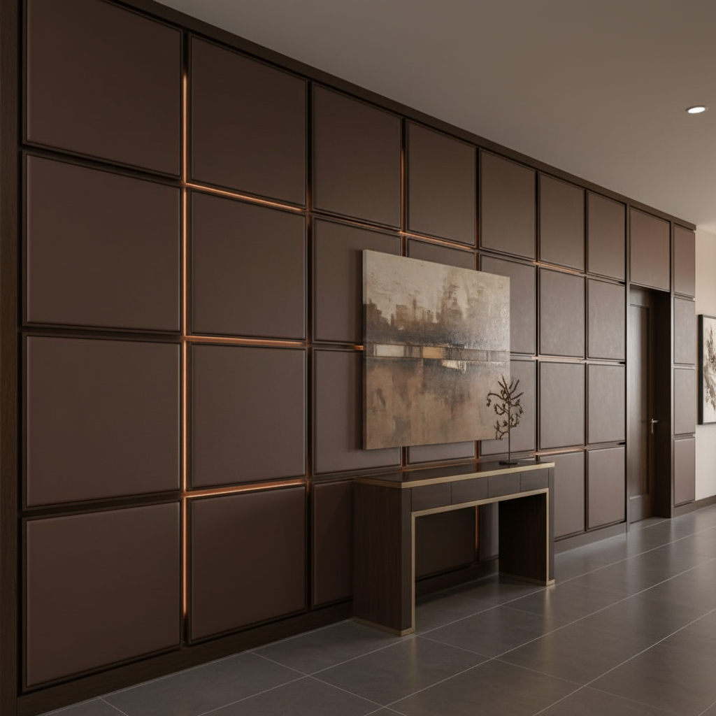 Kralendijk - Bordeaux Upholstered Wall Panel | Architectural Fabrics