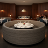 Pigeon Island - Thunder Upholstered Banquette | Architectural Fabrics