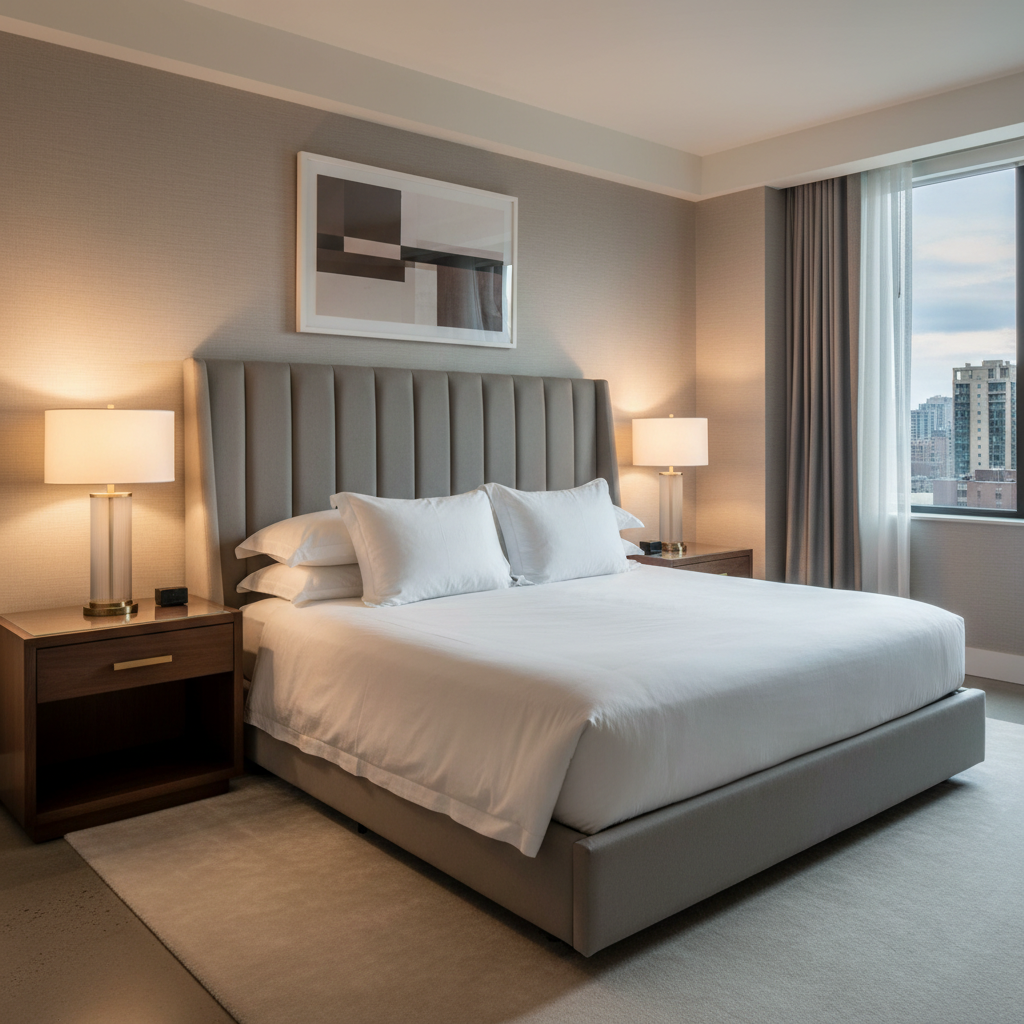 Ultrasuede  Fog  Grey Upholstered Headboard | Ultrasuede Upholstery