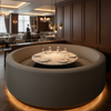 Necker Island - Shale Upholstered Banquette | Architectural Fabrics