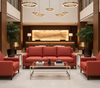 BARNUM - Crimson Weave Texture Upholstery Upholstered Sofa | Architectural Fabrics