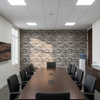 Labasa Taupe Zebra | Hollywood Wallcoverings - Conference Room commercial room setting