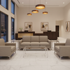 Fine Ribbed Weave Soft Taupe Upholstered Sofa | Architectural Fabrics