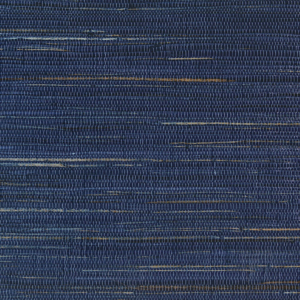 Nantucket Grasscloth Classic Navy Wallcovering | Phillipe Romano