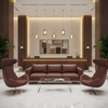 Triangle Reef - Bordeaux Upholstered Sofa | Architectural Fabrics
