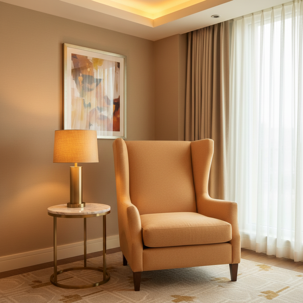 Soper Hole - Vanilla Upholstered Chair | Architectural Fabrics