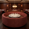 Turf Bay - Cherry Upholstered Banquette | Architectural Fabrics