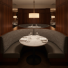 Tradewind Trace - Charcoal Upholstered Banquette | Architectural Fabrics