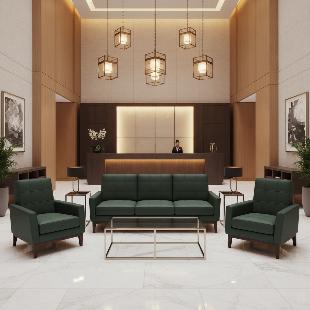 Puerto Plata - Forest Upholstered Sofa | Architectural Fabrics