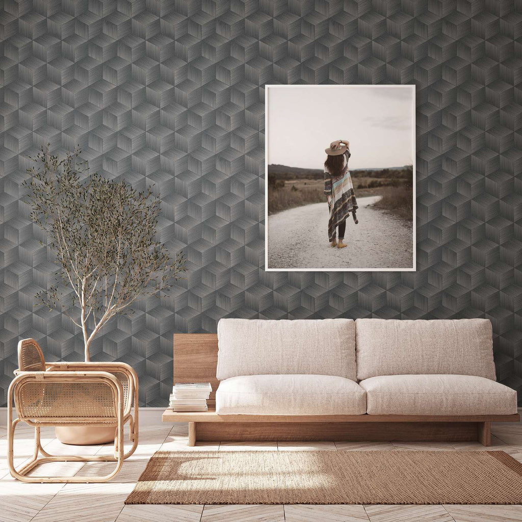Natural Living Gray Wallcovering | AS Creation