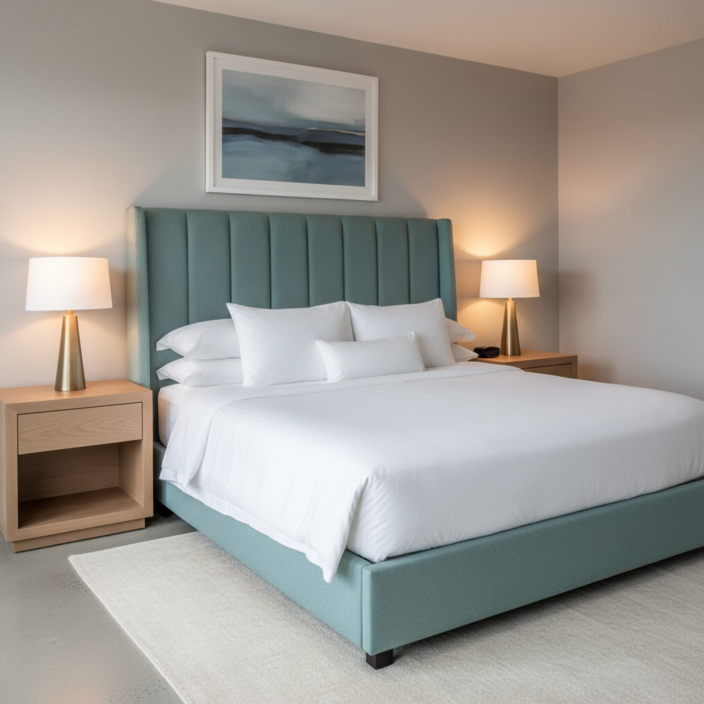 Nassau - Azure Upholstered Headboard | Architectural Fabrics