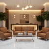Axis - Axis Etched Polyurethane Upholstered Sofa | Architectural Fabrics