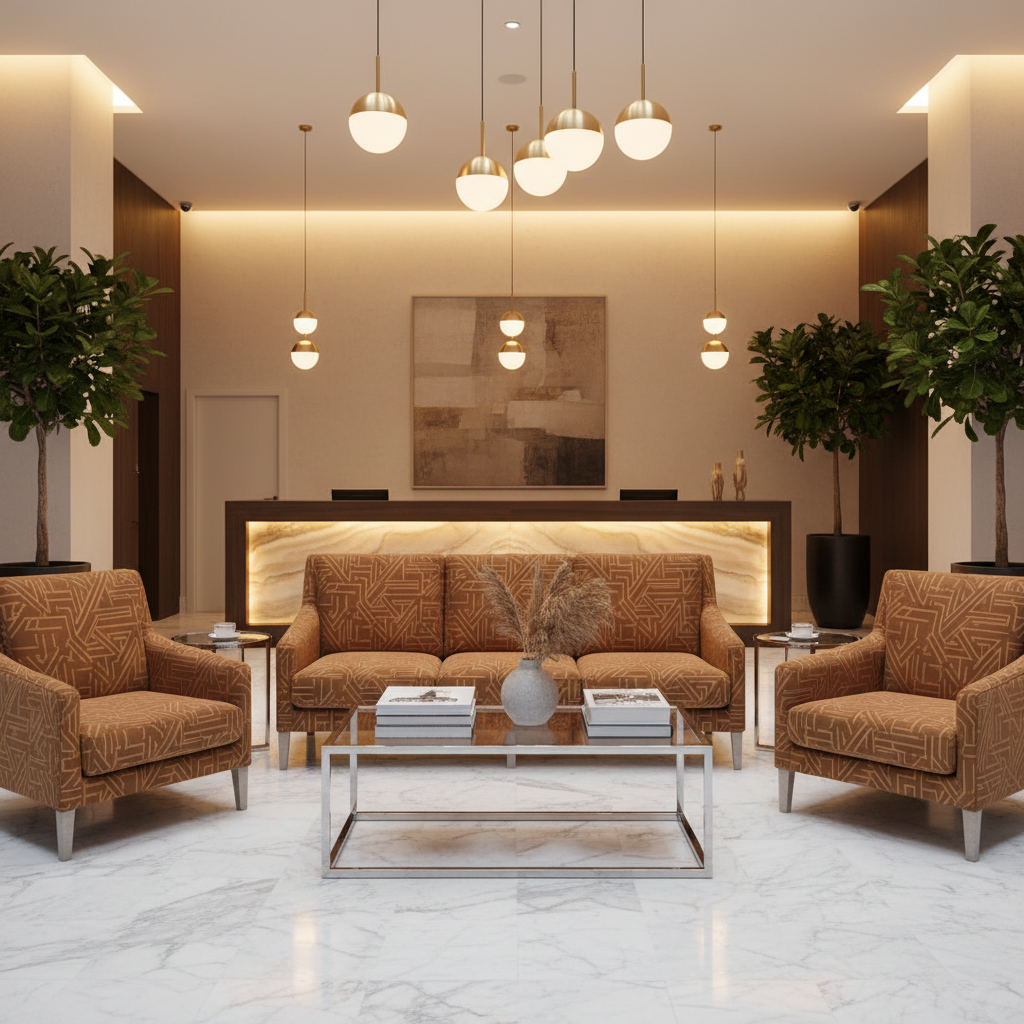 Axis - Axis Etched Polyurethane Upholstered Sofa | Architectural Fabrics