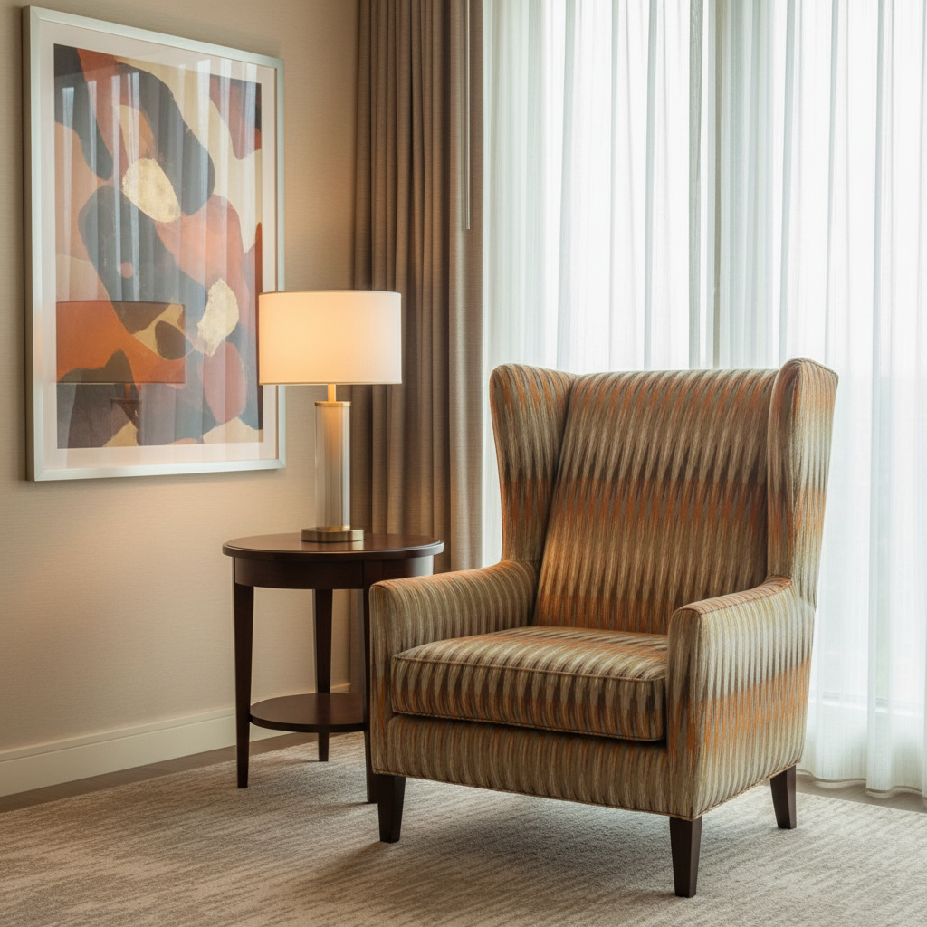 Apache - Desert Flame Silicone Hybrid Upholstered Chair | Architectural Fabrics