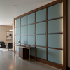Smooth Pebble Grain Dusty Teal Upholstered Wall Panel | Architectural Fabrics
