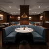 Savannah Bay - Blueberry Upholstered Banquette | Architectural Fabrics