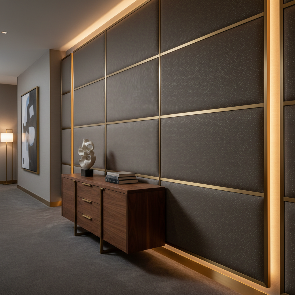 Analog - Analog Etched Polyurethane Upholstered Wall Panel | Architectural Fabrics