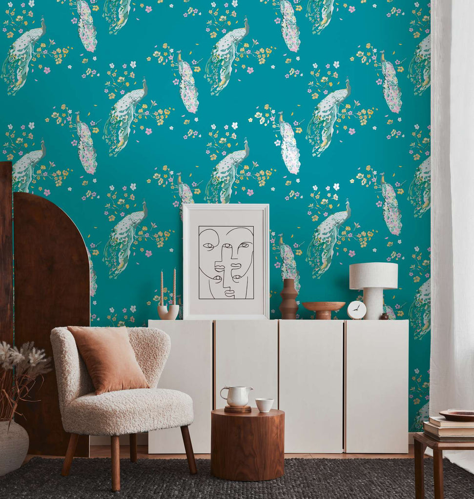 House of Turnowsky - Teal Wallcovering | AS Creation