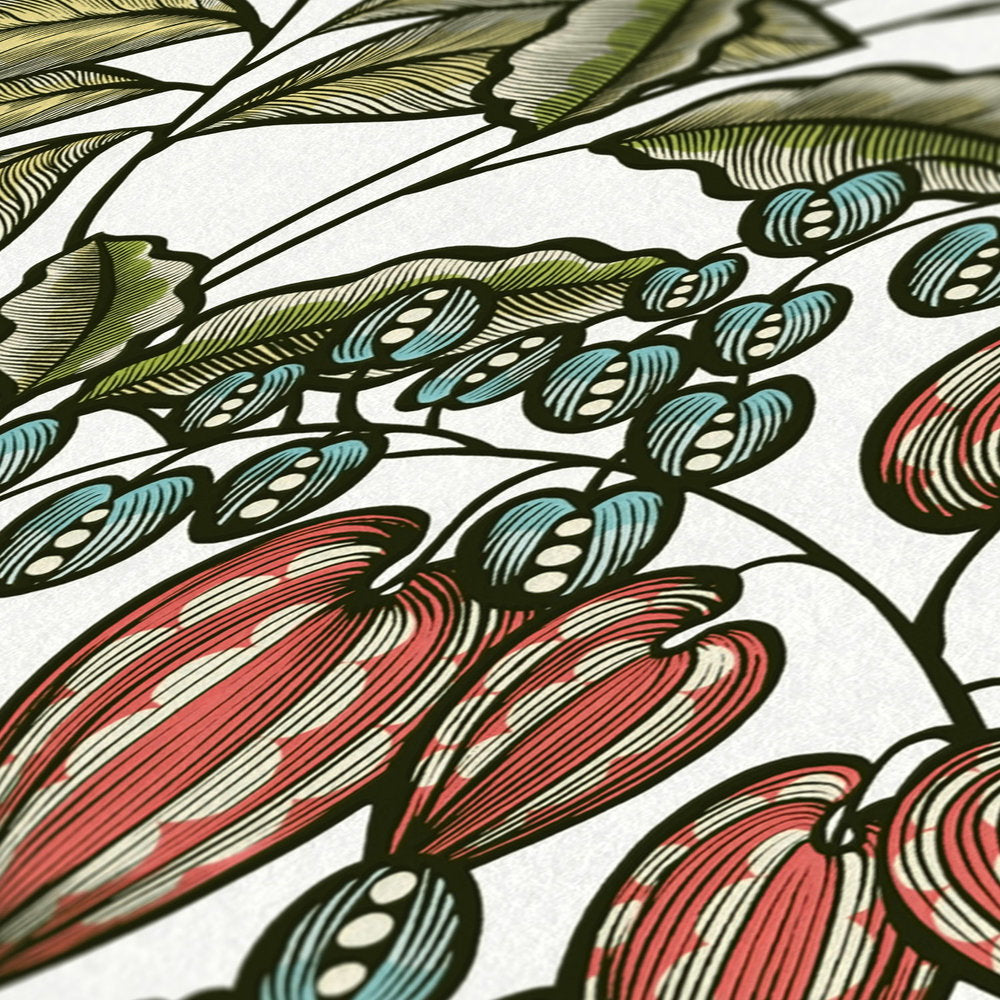 Floral Impression Green Wallcovering | AS Creation