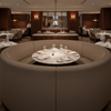 Steeple Reef - Chocolate Upholstered Banquette | Architectural Fabrics