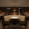 Morant - Latte Upholstered Banquette | Architectural Fabrics