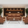 Rainbow Reef - Rust Upholstered Sofa | Architectural Fabrics