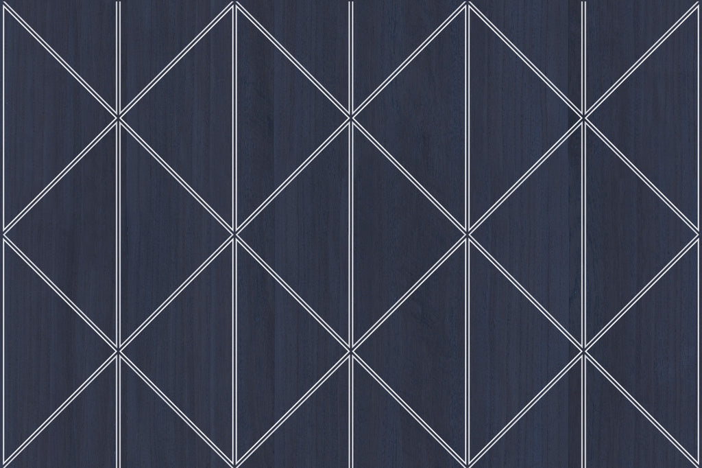 York Harbor-Graphite Wood Veneer Wallcovering | Phillipe Romano — WOOD-501000
