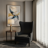 Maya Riviera - Ebony Upholstered Chair | Architectural Fabrics