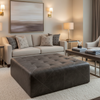 Bastia - Bastia Performance Polyurethane Upholstered Ottoman | Architectural Fabrics