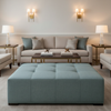 Turneffe - Cloud Upholstered Ottoman | Architectural Fabrics