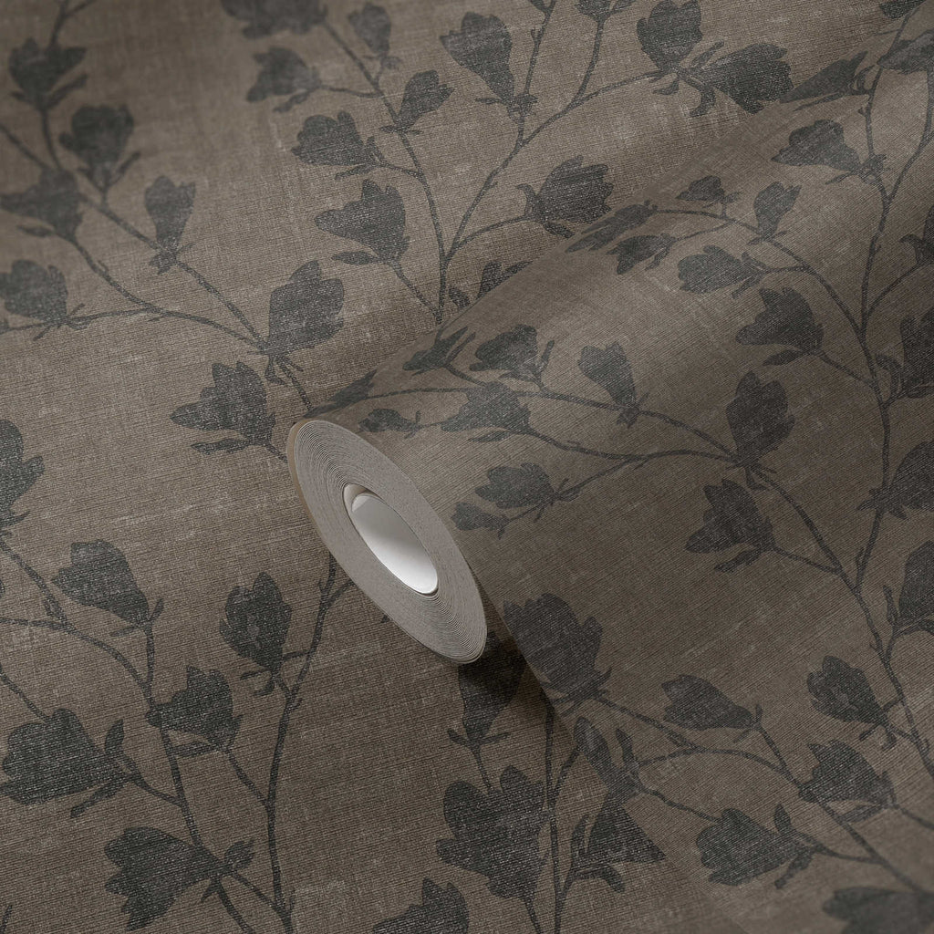 Nara Black, Brown Wallcovering | AS Creation