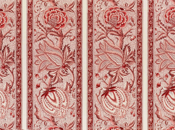 Le grand corail camaieux - rayure Rose Ancien | Pierre Frey