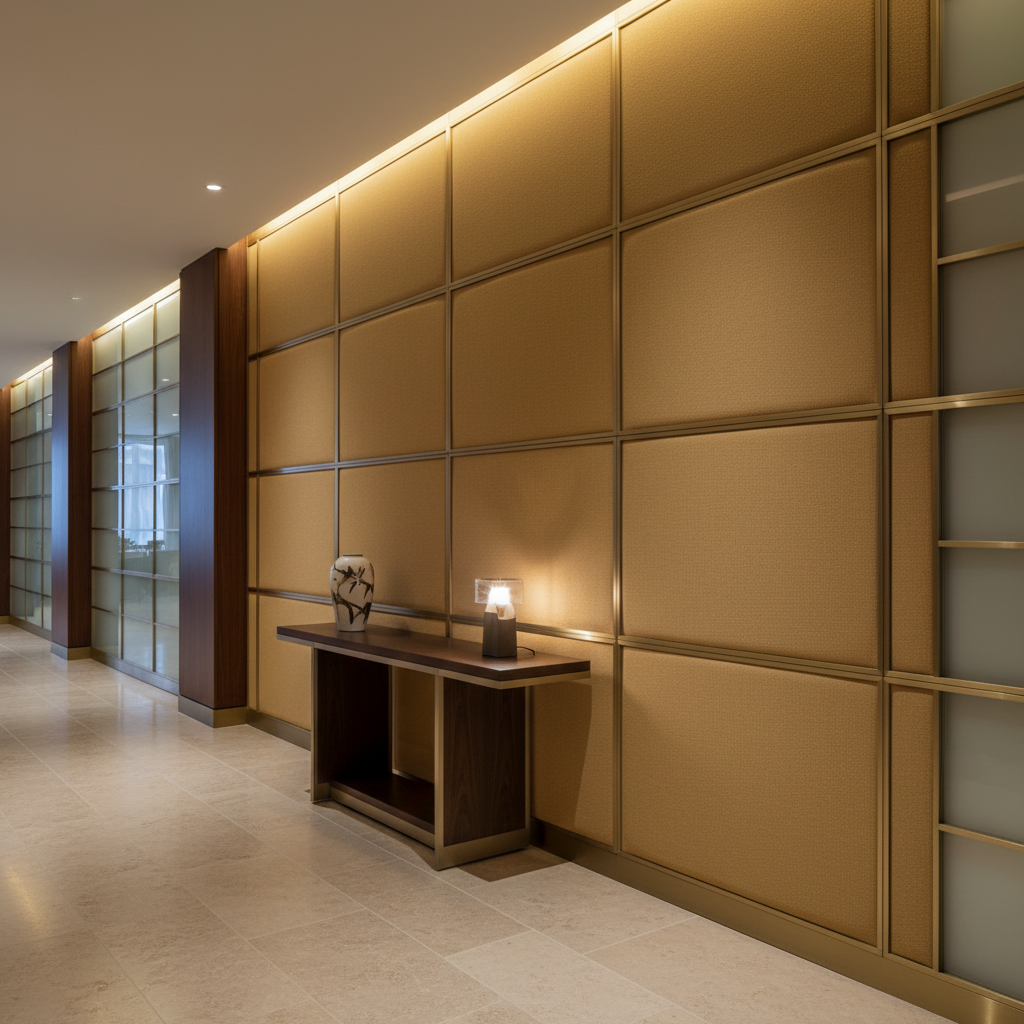Kick Em Jenny - Wheat Upholstered Wall Panel | Architectural Fabrics